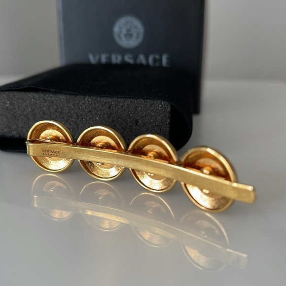 VERSACE Medusa Logo Slide Pin Hair Accessory - Picture 2 of 12